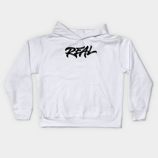 REAL custom lettering Kids Hoodie by Already Original